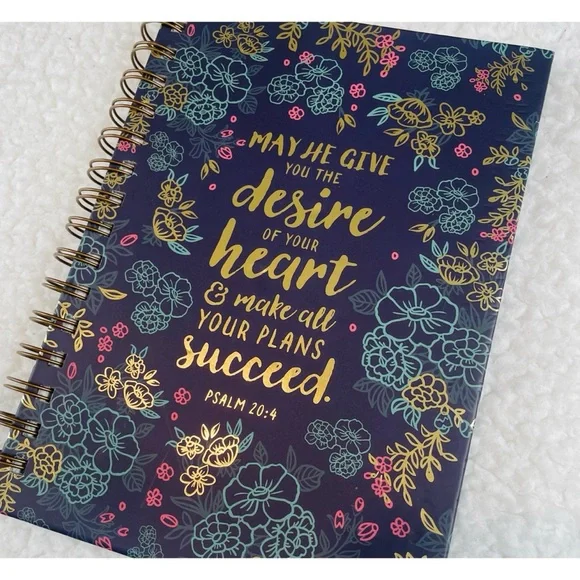 (NWT) CHRISTIAN ART GIFTS • Floral Inspirational Quote Spiral Lined Notebook - Picture 3 of 11